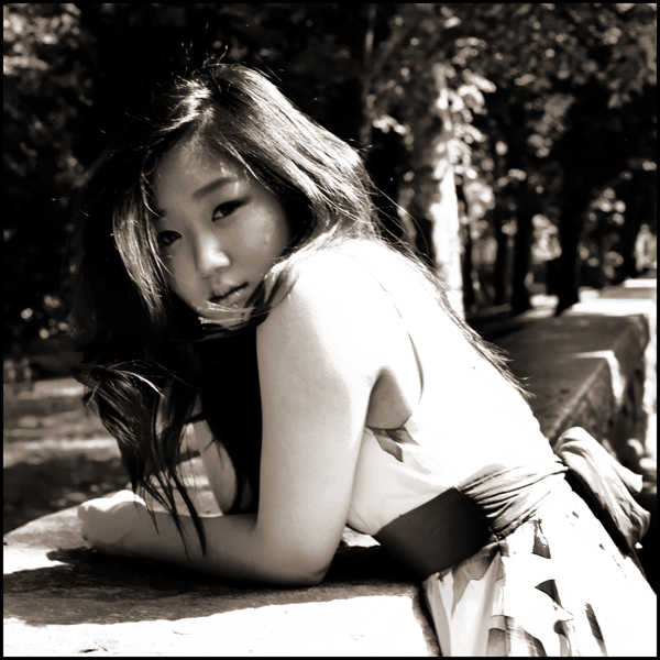 Female model photo shoot of MJeong by Patricio Robayo in Riverside Park