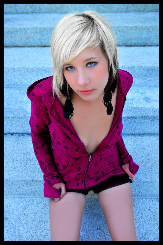 Female model photo shoot of melly_kawaii in capital downtown