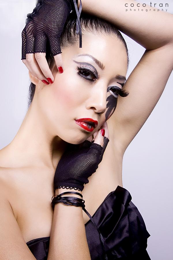 Female model photo shoot of ARTE makeup by Coco Tran