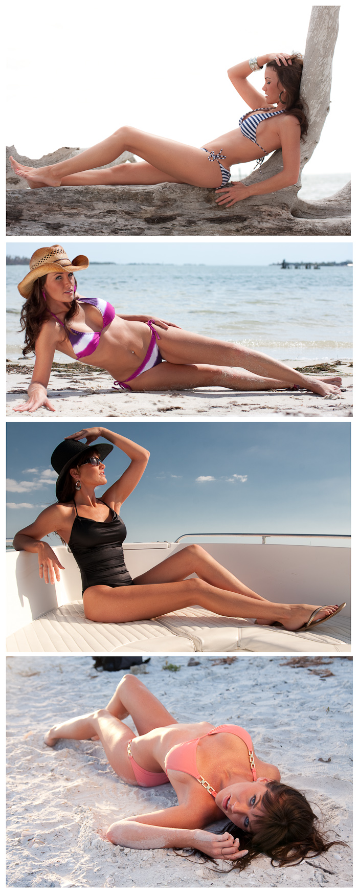 Female model photo shoot of Kelsey Jae by John David Studio  in Cayo Costa Island, Florida, makeup by Barbie Mercedes HMUA