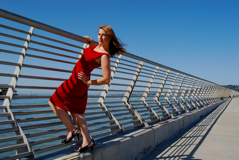 Female model photo shoot of Sherry Lu Photography and Sarah Farre in San Francisco, Pier 14
