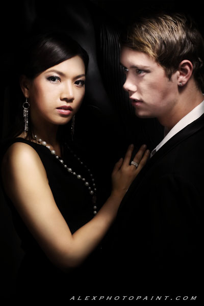Female and Male model photo shoot of Bee Chidapha and Nick William Walker by Alex Photopaint in Oxford Hotel, Sydney