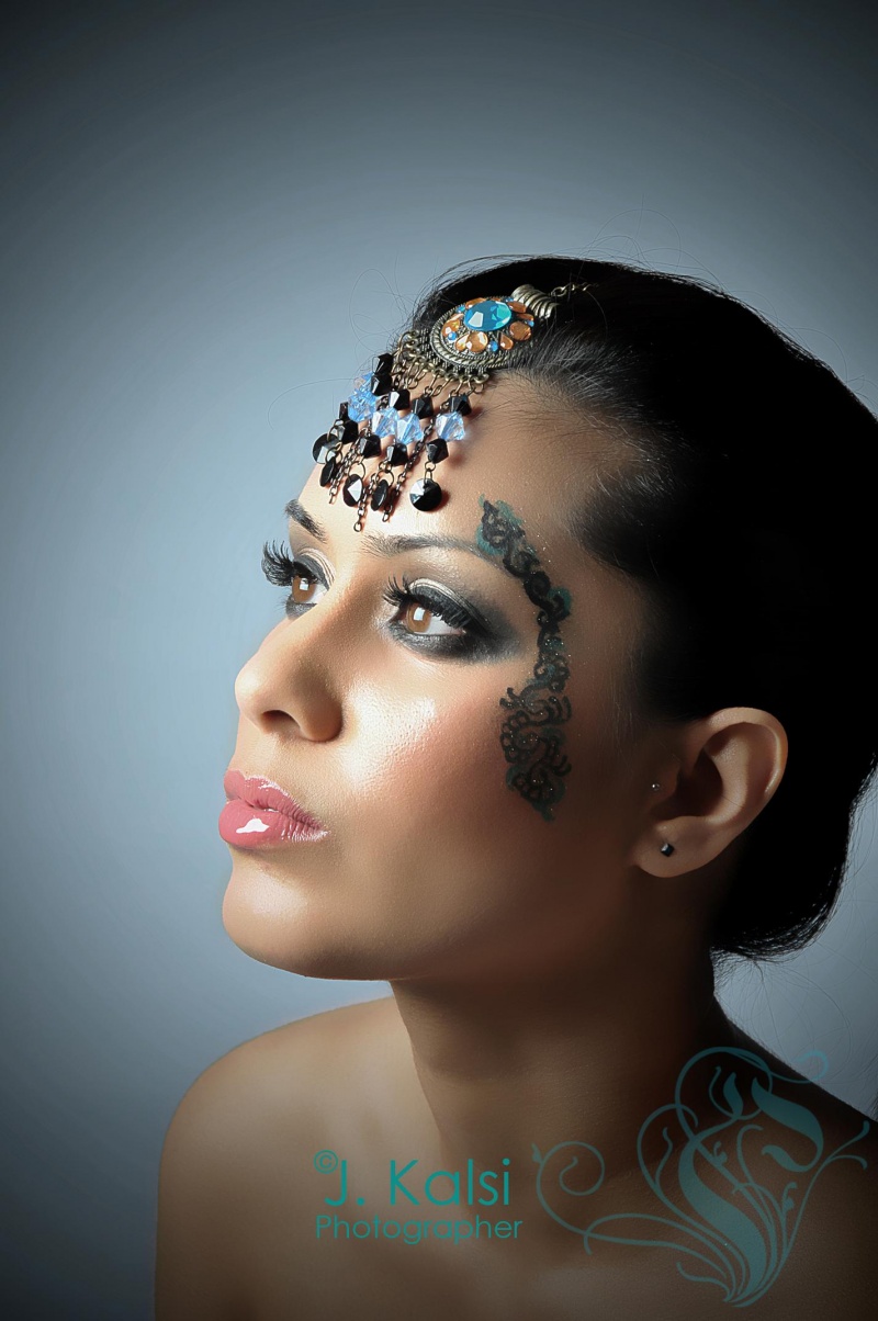 Female model photo shoot of Ranjeeta Make Up Artist and Reena Rai by Preet Photography in Berkshire