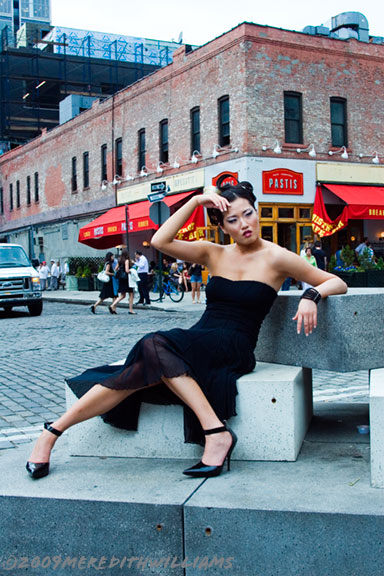 Female model photo shoot of Meredith Williams and Amy Schmoldt in Meat Packing District, NYC