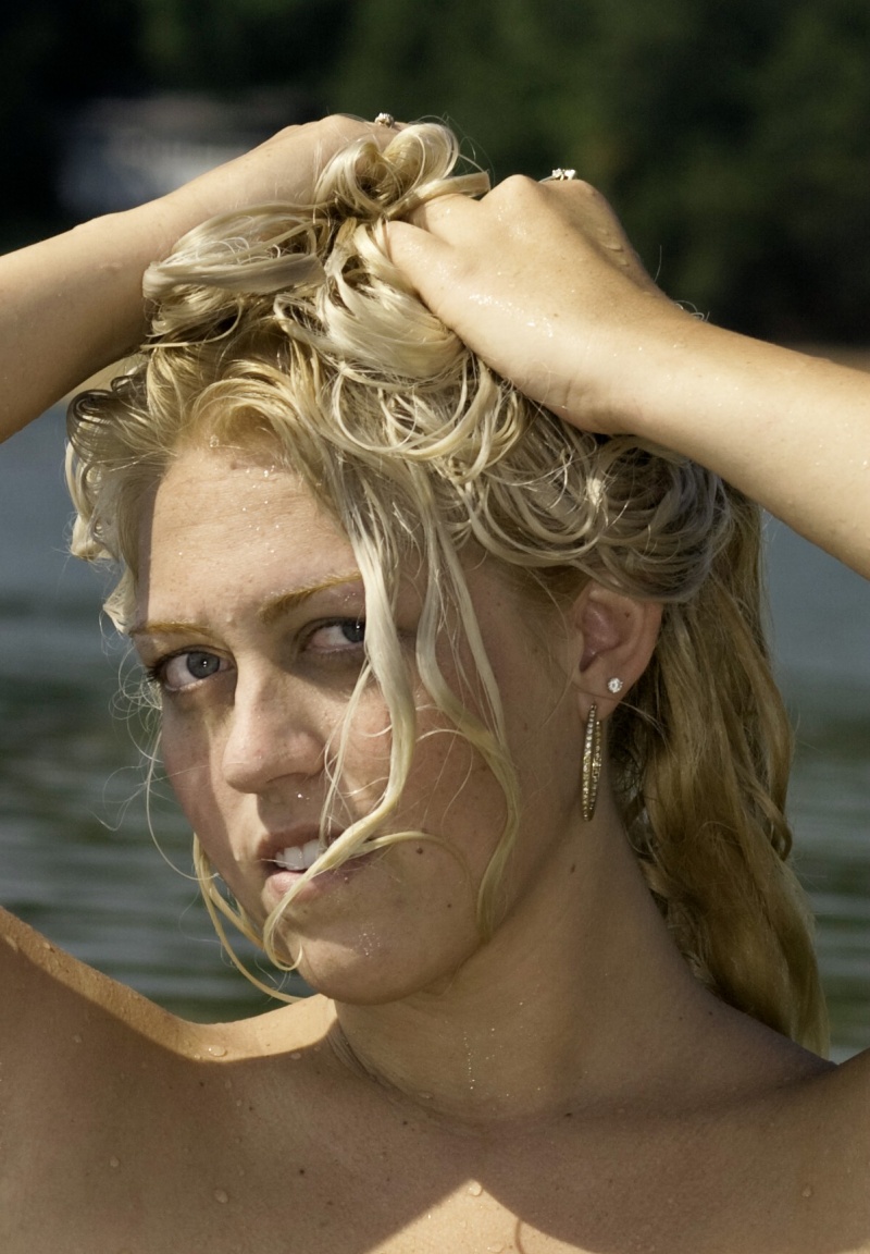 Female model photo shoot of Aubrey Johnson by Harry Farrell