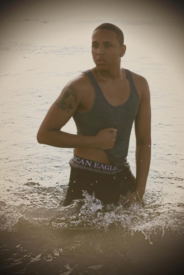 Male model photo shoot of Ray I in Miami Beach