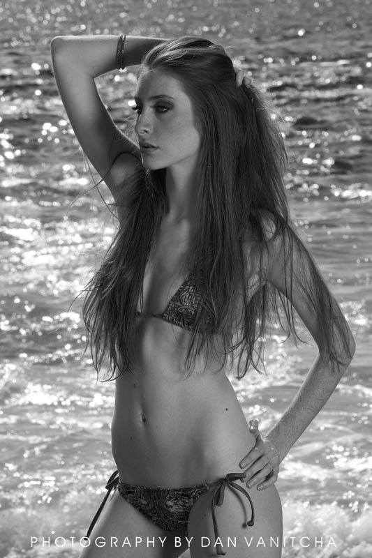 Female model photo shoot of Jessica Rogan by D a n  T h e M a n in Laguna Beach, makeup by Miss_MUA