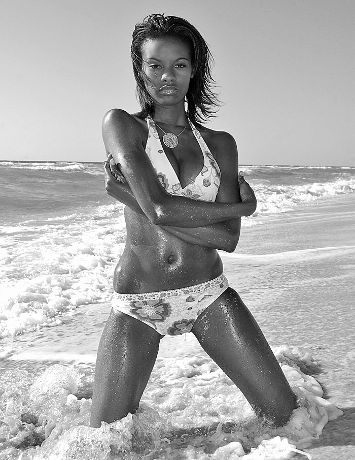 Female model photo shoot of Kiss Fabulous Fashion in South Beach Miami