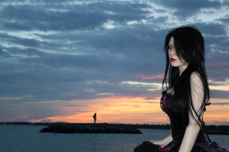 Female model photo shoot of EkousEyes in Point Lookout; Scotland, MD