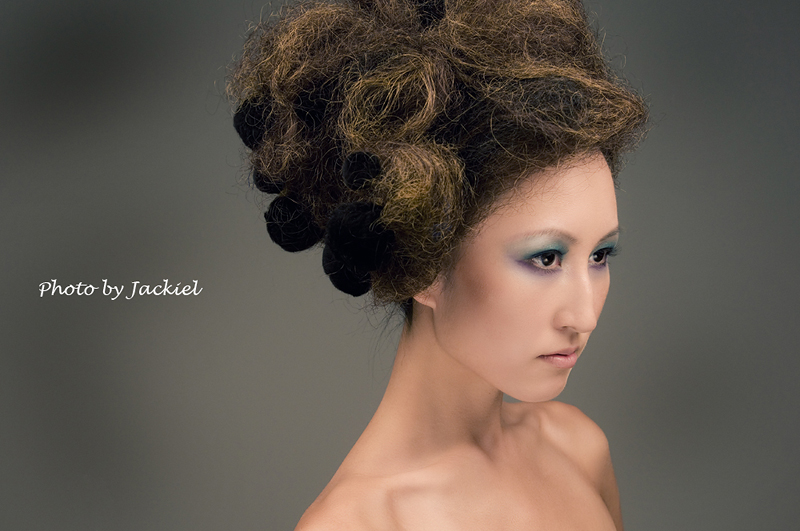 Male model photo shoot of Jackiel in GTA studio, hair styled by Carlos Spellbound, makeup by May Nguyen