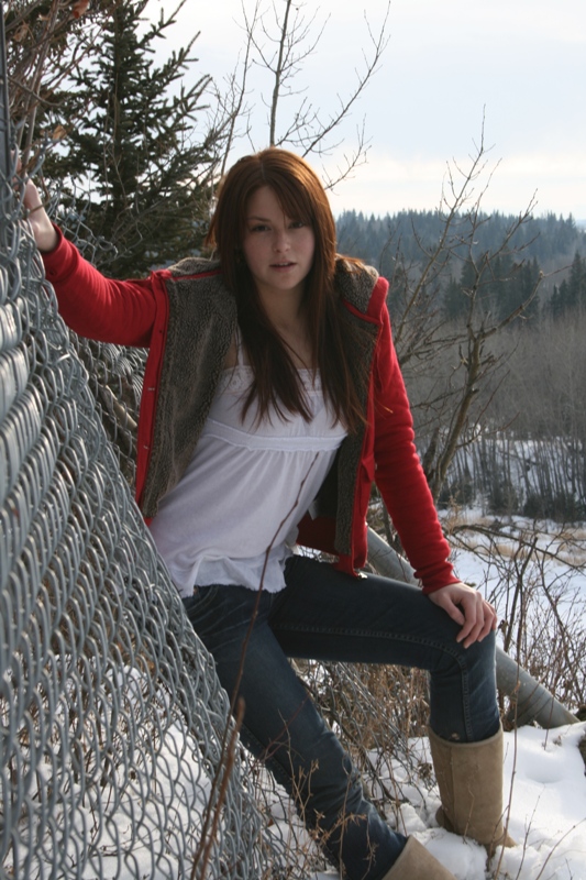 Female model photo shoot of Chatoyance in Red Deer River Valley