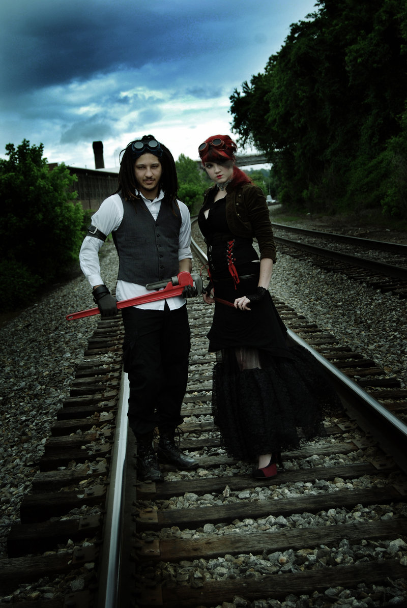 Female and Male model photo shoot of Victoria Mala and Welkin Rogue by Kaeldra in Asheville, NC