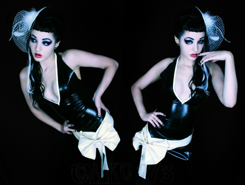 Female model photo shoot of ZxLatex and Miss Cobweb by Anna Swiczeniuk