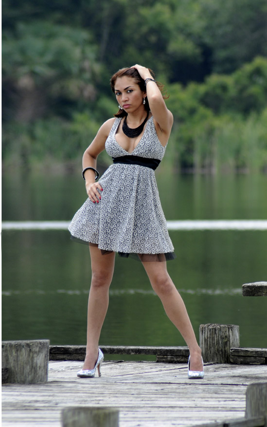 Female model photo shoot of Nancy Carolina Gomez  in Hanna Park Jacksonville