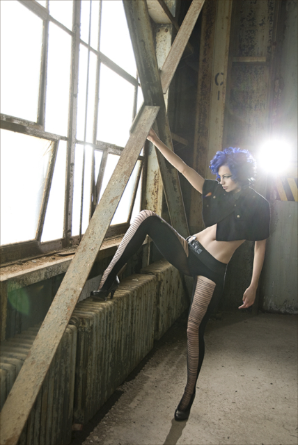 Female model photo shoot of Illustrious Day Spa and YeKaterina by Jacqueline Puwalski in Boston Abandoned Warehouse