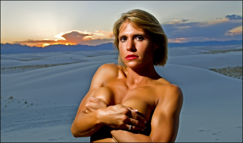 Female model photo shoot of Brandie Mischele Dean by Milton Adams in WhiteSands, NM