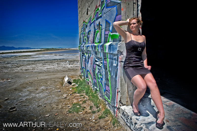 Female model photo shoot of Secret Dreamer by Dan Delafield in The Great Salt Lake, UT