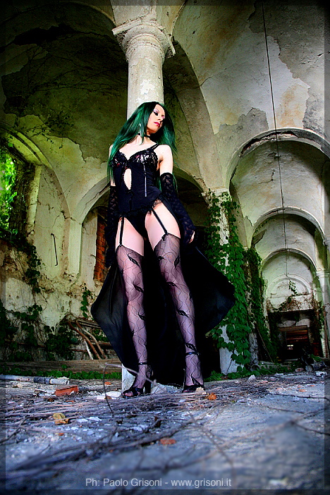 Female model photo shoot of SHADOW in Cascina Villa Rossa (LO - Italy)
