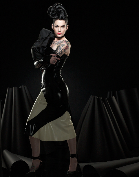 Female model photo shoot of FierceCouture by Sean Armenta, hair styled by Jamie Gatlin, wardrobe styled by Leilani L