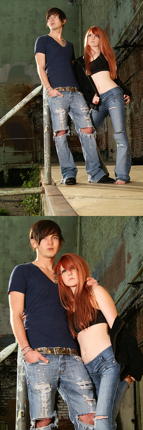 Female and Male model photo shoot of RoseDust and Josh Morgan