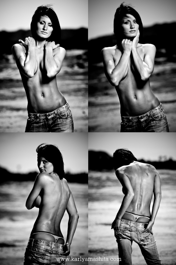 Female model photo shoot of Nikki Logan by Karl Yamashita in LakeBed