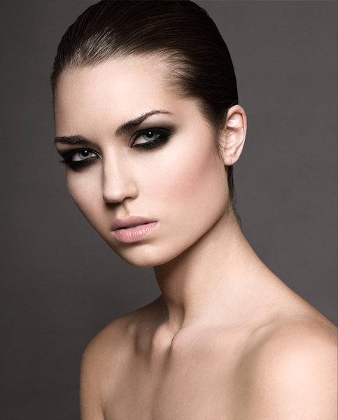 Female model photo shoot of Elisabet Mascorro by Kenny Sweeney, hair styled by Funky Hair, makeup by Elisabet Mascorro