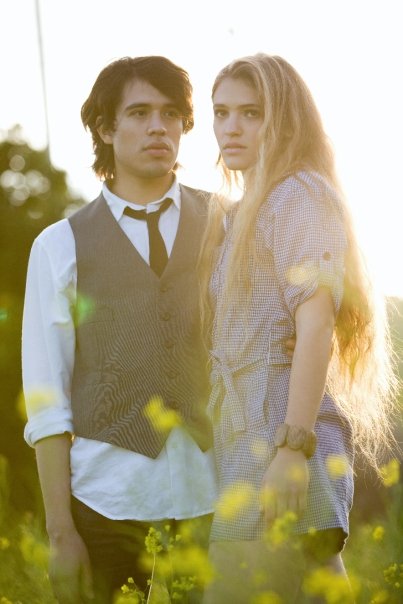 Female and Male model photo shoot of Eleanor Goldfield and Jose Delgado by stephaniewilliams in San Juan Capistrano, hair styled by Kyle T, wardrobe styled by Ruche, makeup by Glenna Victoria