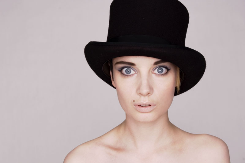 Female model photo shoot of gemma-elise gerber in contrast studios, makeup by Sian Lidgate