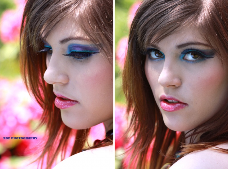 Female model photo shoot of Katy Tamara in Botanic Gardens, makeup by Stephanie Tostevin