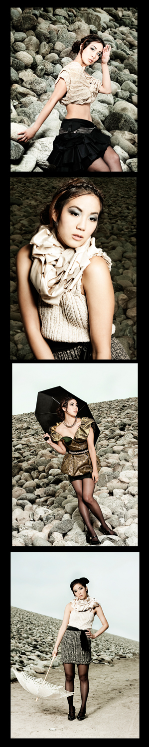 Female model photo shoot of C-NDS Photography and JOYu, makeup by Denisse Villalvazo, clothing designed by Amanda Delacy Michaels