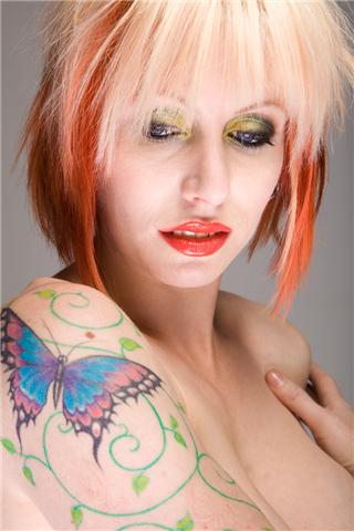 Female model photo shoot of Courtney_Rose by Crescent Moon, makeup by Sarah_Baxter