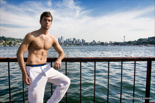 Male model photo shoot of Nack Athens in Seattle, Washington