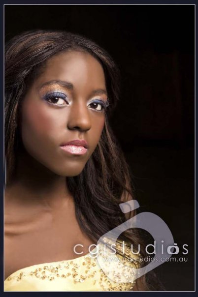 Female model photo shoot of Karma Mineral Cosmetics and M_Michelle