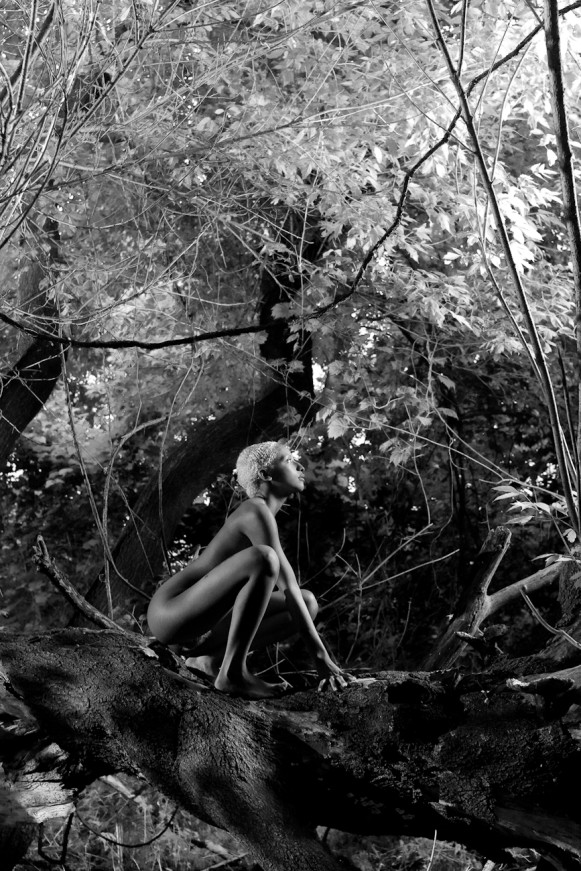 Female model photo shoot of Anomalia Collaborat by Carnalus Vidal in Sunset Wood