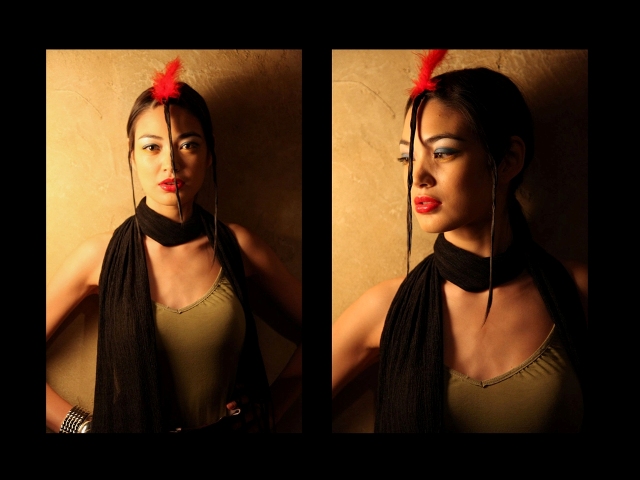Female model photo shoot of MakeUpDivaNY by emiliano baccarini in Ninja Restaurant, NYC