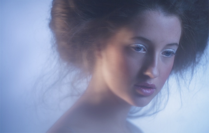 Female model photo shoot of ILeana T, makeup by kat_b