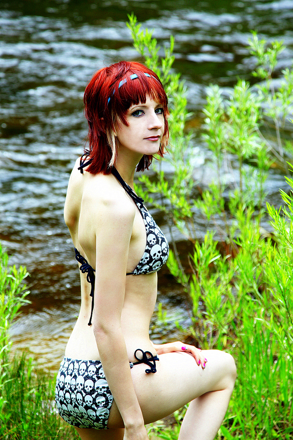 Female model photo shoot of Wishfyre by Roger Gallup in Poudre River Canyon, CO