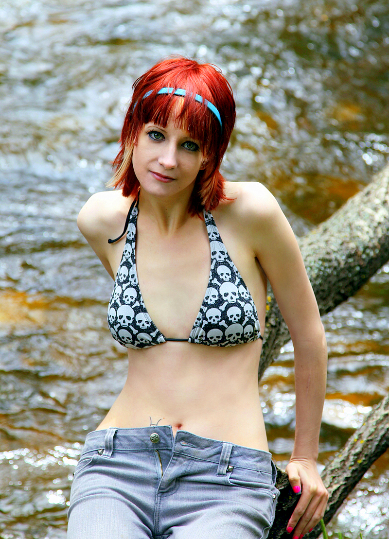 Female model photo shoot of Wishfyre by Roger Gallup in Poudre River Canyon, CO