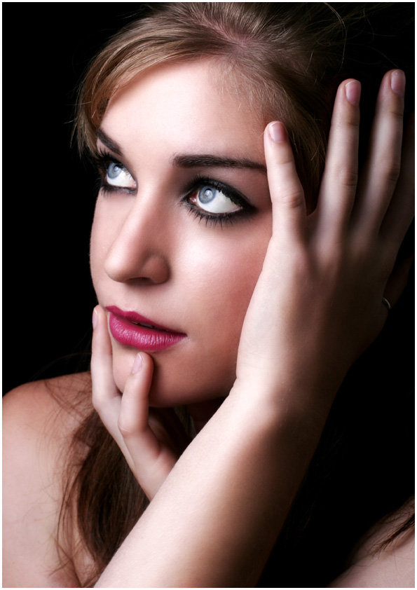 Female model photo shoot of Kiko Make-up Artistry by L D P in Studio