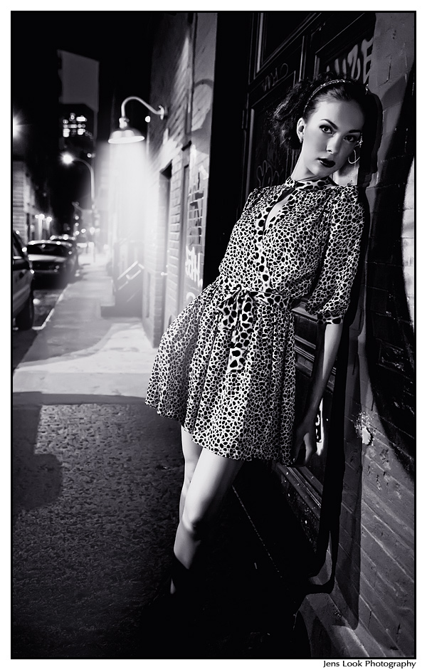 Female model photo shoot of La Visagerie  in New York , staple street