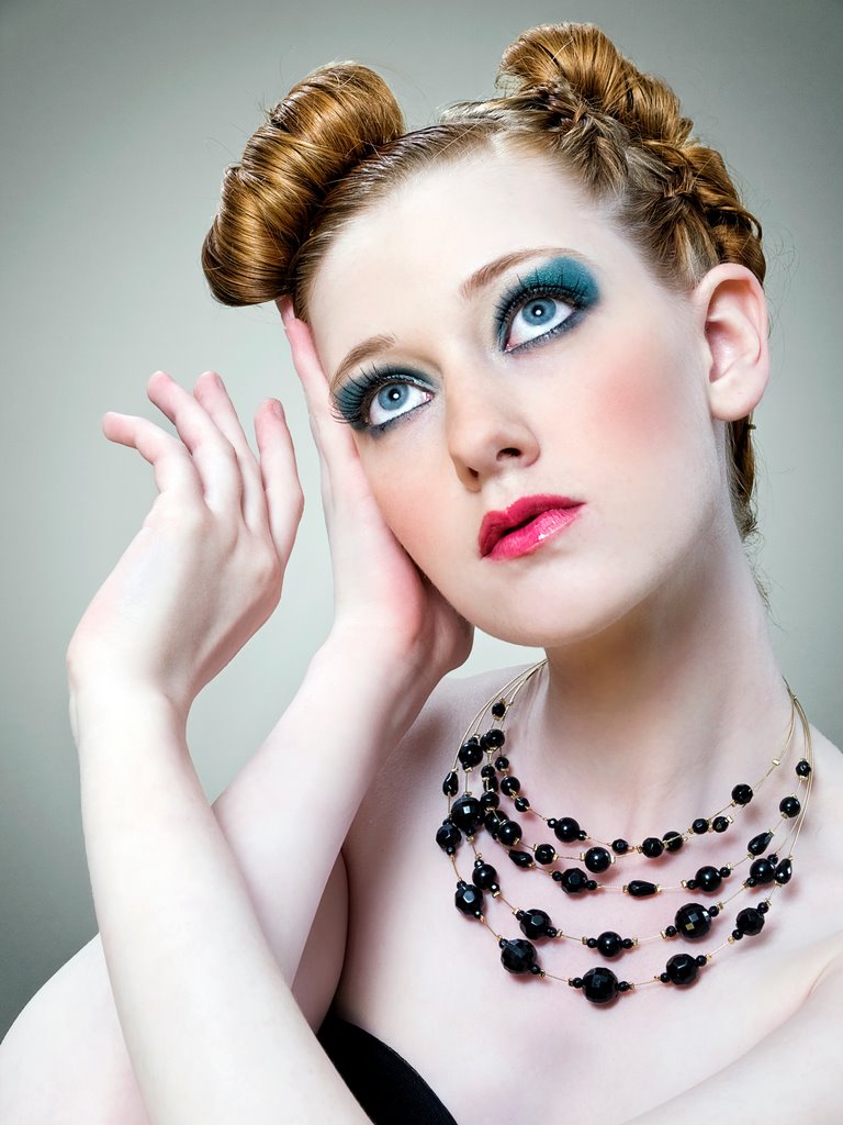 Female model photo shoot of Camillia Makeup and Kathleen Evans by Study in Light