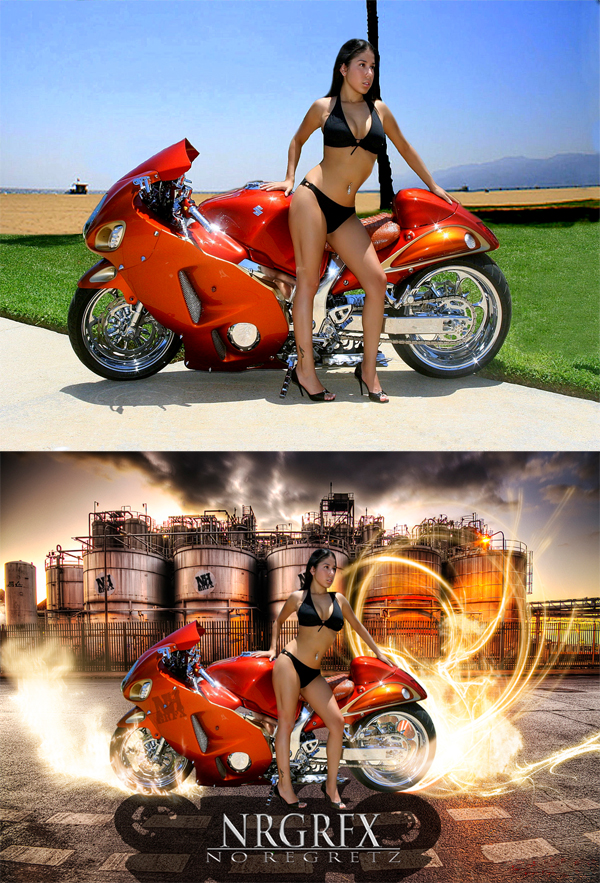 Male and Female model photo shoot of NO REGRETZ GRFX and Ms Hermosa by NOLA FRONTLINE PHOTO