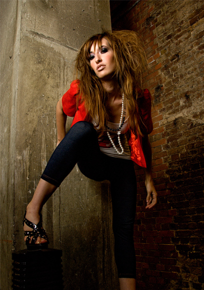 Female model photo shoot of -Debrah- by Yoann Andueza in London, wardrobe styled by Bunnipunch, makeup by MagdalenaSkoczylas