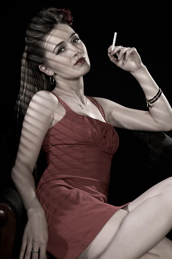 Female model photo shoot of LexiM by Harry Cochran, makeup by Shana Lohr