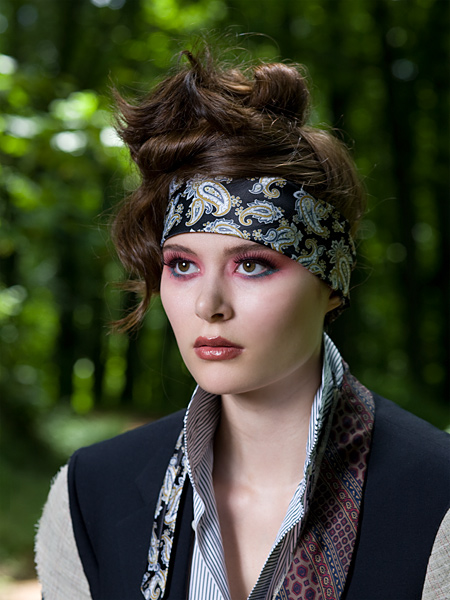 Female model photo shoot of NikkiSixx by Thomas Michael, hair styled by carol DeLange Grandaw