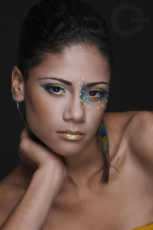 Female model photo shoot of Lynx makeup artistry