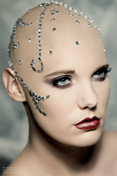 Female model photo shoot of SonaraParker and tintedcream by Adrian Crook, makeup by SonaraParker