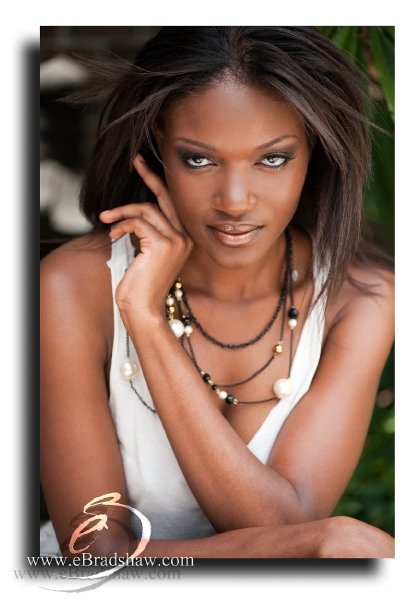 Female model photo shoot of Ghana El Shabazz by eBradshaw in USA, makeup by Jenifer