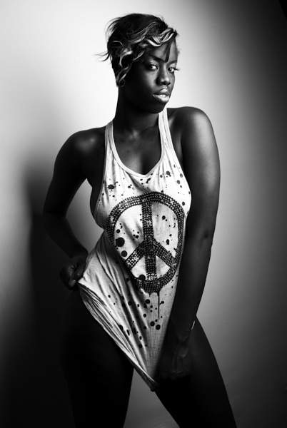 Female model photo shoot of Ms Ebee by BLS Foto in  Brian Shumway Studio