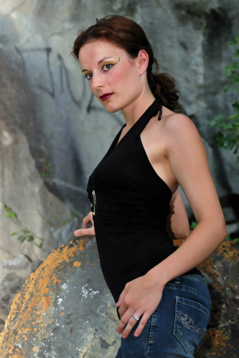 Male and Female model photo shoot of Cameron Productions and Stefanie P in Rock Creek Park- Twin Falls ID,